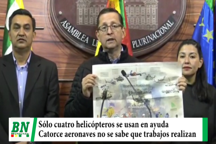 Lee más sobre el artículo Senador Ortiz denuncia que de 18 Helicópteros comprados sólo cuatro se usan para ayudar en La Chiquitania