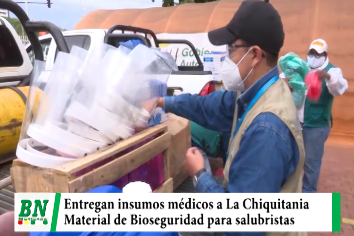 Lee más sobre el artículo Entregan insumos médicos y material de Bioseguridad para trabajadores en salud de La Chiquitania