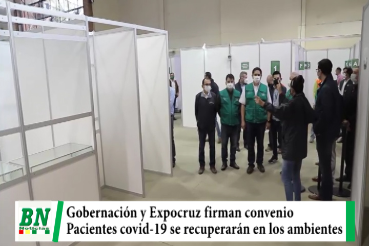 Lee más sobre el artículo Expocruz y Gobernación forman convenio para usar pabellones en recuperación pacientes covid-19