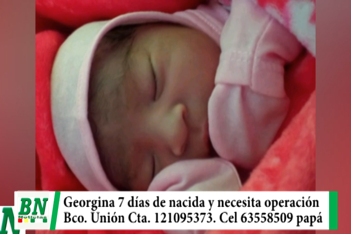 Lee más sobre el artículo Niña de 7 días de nacida necesita operación del corazón urgente, ayuda a Cta, 121095373 Bco Unión