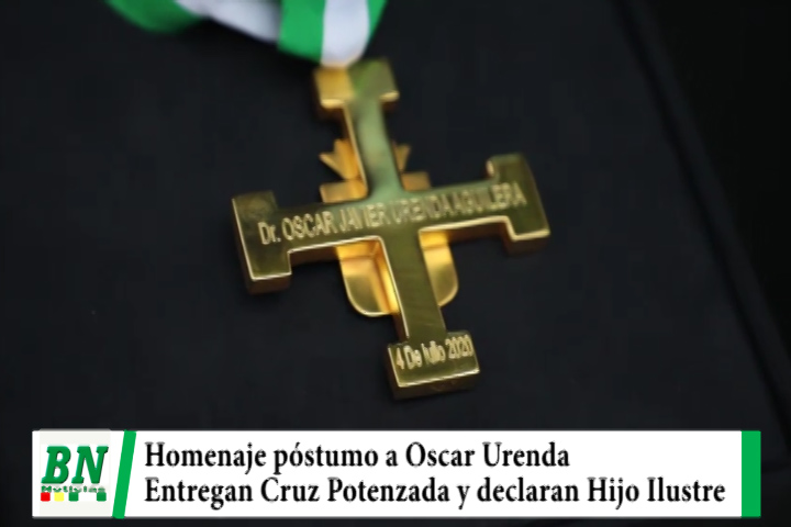 Lee más sobre el artículo Homenaje póstumo a Oscar Urenda y de la Cruz Potenzada y declaran Hijo Ilustre de Santa Cruz