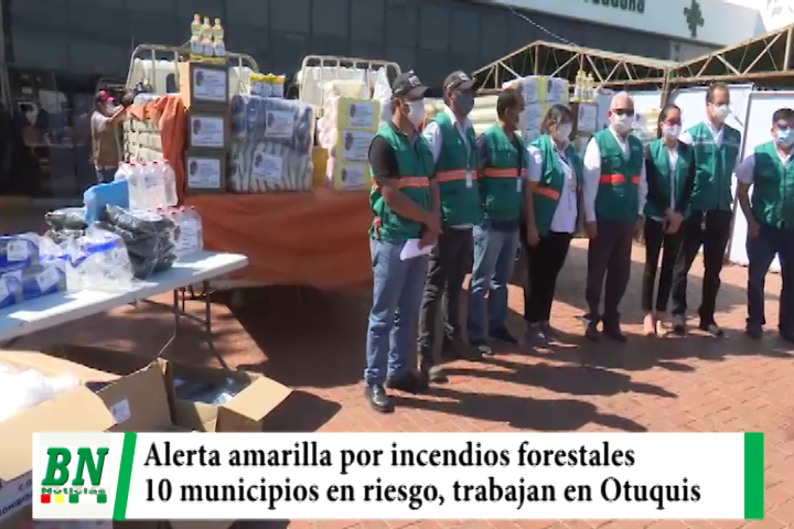 Lee más sobre el artículo Alerta amarilla por incendios forestales y Costas pide a municipios coordinación ya que 10 están en riesgo, trabajan en sofocación de Otuquis