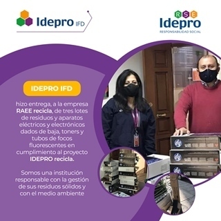 Lee más sobre el artículo Proyecto IDEPRO recicla sobre gestión de residuos recibe certificación de la Camara Nacional de Industrias