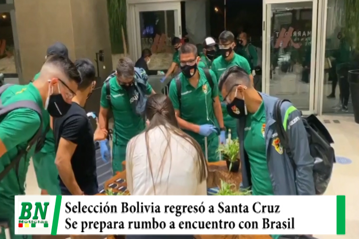 Lee más sobre el artículo La Selección Bolivia regresó a Santa Cruz y se prepara rumbo al encuentro con Brasil
