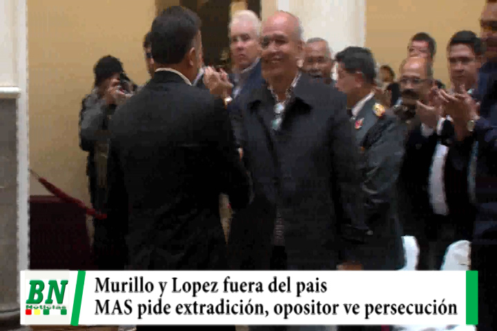 Lee más sobre el artículo Ex ministros Murillo y Lopez fuera del país y MAS pide extradición, oposición ve persecución