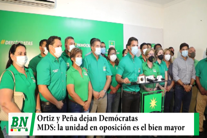Lee más sobre el artículo Ortiz y Peña dejaron Demócratas y en MDS dicen que la unidad en la oposición es el bien mayor