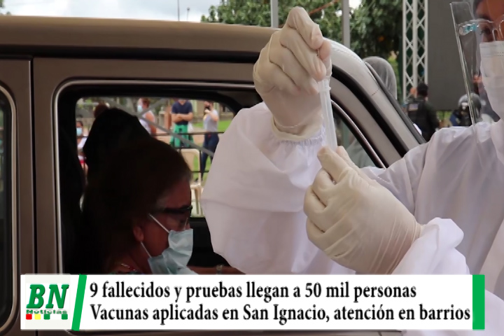 Lee más sobre el artículo Alerta coronavirus, Fallecen 9 y pruebas llegaron a más de 50 mil vecinos, vacunas se aplican en Sa Ignacio de Velasco