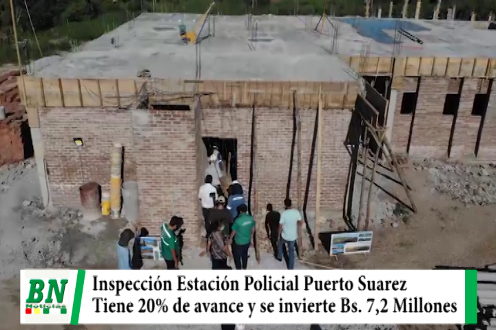 Lee más sobre el artículo Costas inspecciona construcción de EPI en Puerto Suarez que tiene el 20% de avance