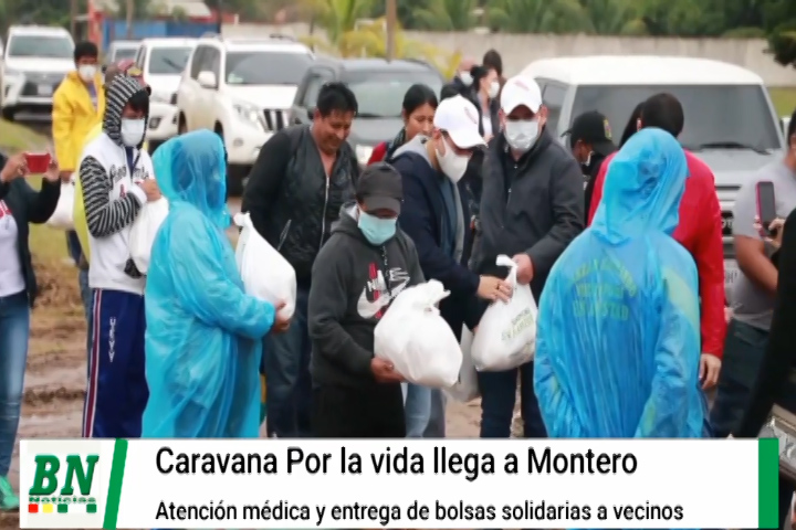 Lee más sobre el artículo Camacho llega a las provincias del Norte y entrega bolsas solidarias y brigadas dan atención médica