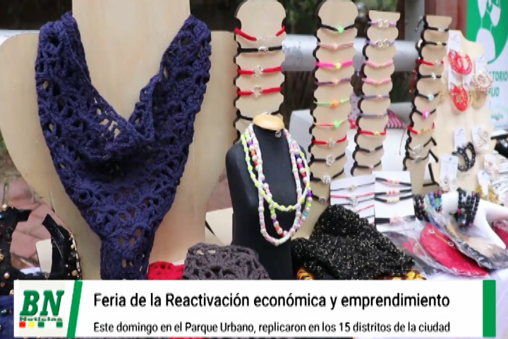 Lee más sobre el artículo Feria de reactivación económica y emprendimiento en el Parque Urbano con variedad de productos