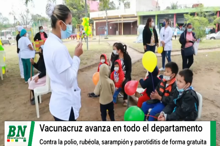 Lee más sobre el artículo Campaña vacunacruz avanza en la ciudad y las provincias contra la polio, rubéola, parotiditis y sarampión