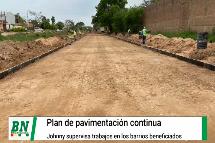 Lee más sobre el artículo Plan de pavimentación continúa y alcalde supervisa obras en los barrios y su avance