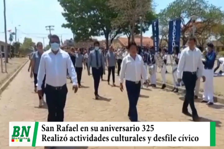 Lee más sobre el artículo Municipio de San Rafael de Velasco realiza actividades en el marco de su aniversario 325, realizó los actos conmemorativos con feria ganadera