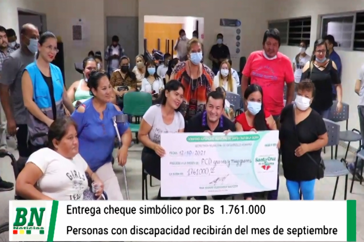 Lee más sobre el artículo Fernández realizó la entrega simbólica de un cheque a las personas con discapacidad grave y muy grave