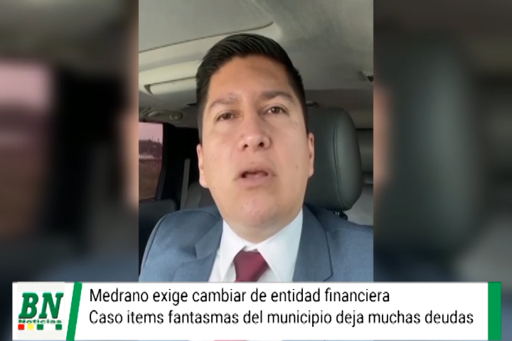 Lee más sobre el artículo El Concejal Juan Carlos Medrano exige que la alcaldía cambie de entidad financiera por el caso de los ítems fantasmas
