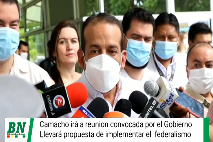 Lee más sobre el artículo Camacho asistirá a reunión convocada por el Gobierno central y presentará propuesta de federalismo