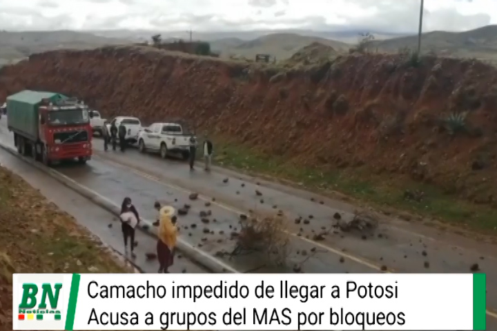 Lee más sobre el artículo Opositores viajaron a Potosí y no pudieron llegar por bloqueos del MAS, determinaciones contra justicia, padrón electoral y defensa del Litio