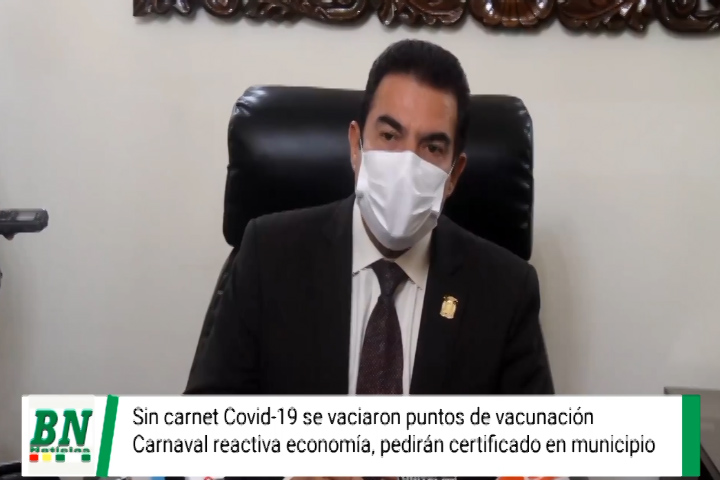 Lee más sobre el artículo Manfred condiciona carnaval de Cochabamba a vacunación, sin pedido de carnet covid-19 se vaciaron los puntos