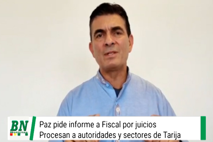 Lee más sobre el artículo Senador Paz remite Petición de Informe al Fiscal General del Estado por la imputación contra las autoridades de Tarija