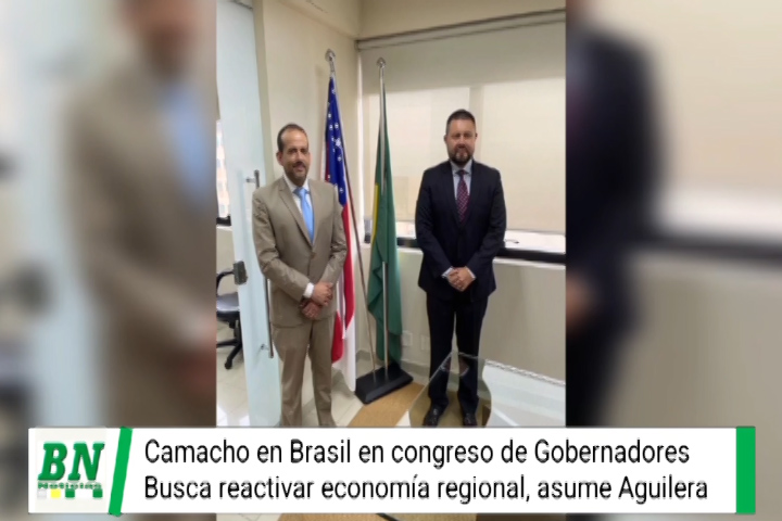 Lee más sobre el artículo Camacho asiste a Congreso de Gobernadores en Brasil y busca acuerdos para reactivar la economía regional con inversiones y cuidado del medio ambiente