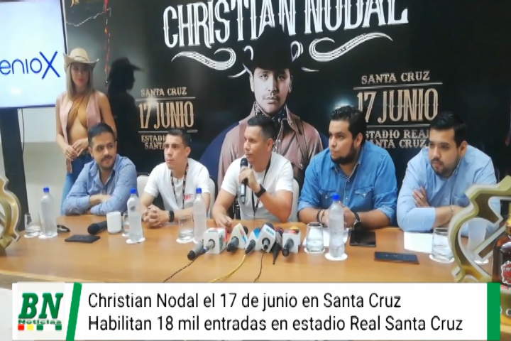Lee más sobre el artículo Christian Nodal llega a Santa Cruz y se presentará el 17 de junio en el estadio de Real Santa Cruz
