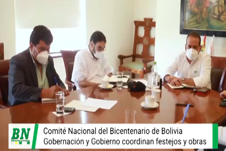 Lee más sobre el artículo Gobernador se reúne con Comité Nacional del Bicentenario de Bolivia y coordinan festejos y obras a realizarse
