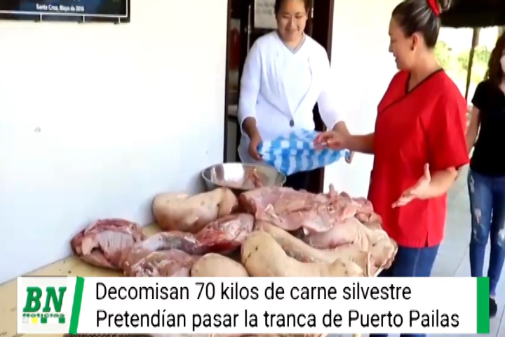 Lee más sobre el artículo Gobernación decomisó 70 kilos de carne silvestre durante un operativo en la tranca de Puerto Pailas