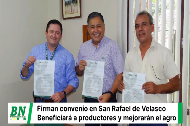 Lee más sobre el artículo El CIAT realiza la firma de convenio de cooperación con San Rafael de Velasco