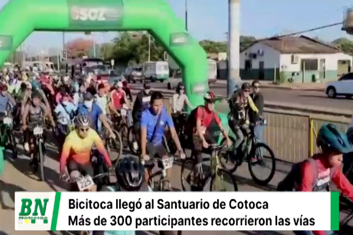 Lee más sobre el artículo La Bicitoca llevó a Cotoca más de 300 ciclistas