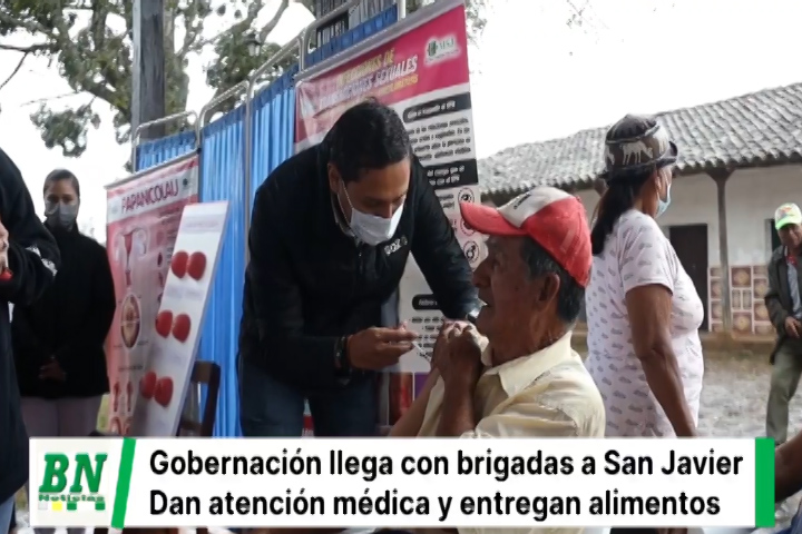 Lee más sobre el artículo Brigadas de la Gobernación entregan alimentos y brindan servicios médicos en el municipio de San Javier