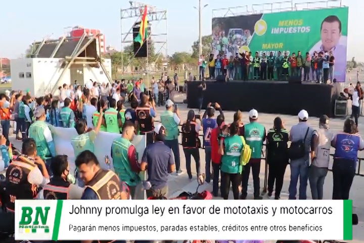 Lee más sobre el artículo Conductores de mototaxis y motocarros se beneficiarán con ley promulgada por el alcalde Jhonny Fernández