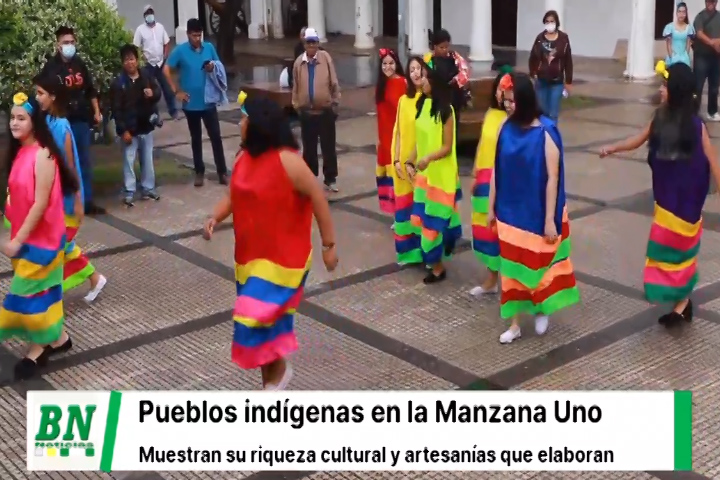 Lee más sobre el artículo Pueblos indígenas de Santa Cruz muestran su riqueza cultural y artística en la Manzana Uno