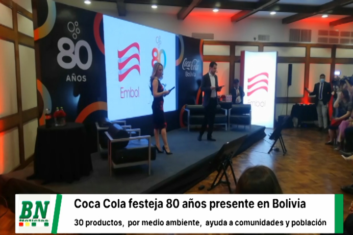 Lee más sobre el artículo Coca Cola festeja 80 años de estar presente en los hogares de Bolivia,  con 30 productos variados, apoyo a comunidades, por un medio ambiente mejor y nuevos proyectos