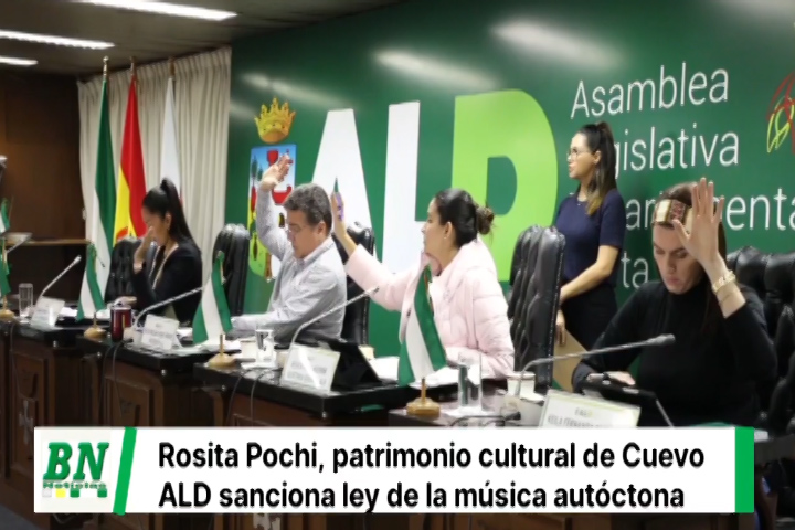 Lee más sobre el artículo ALD, sanciona la Ley que declara Patrimonio Cultural del Departamento de Santa Cruz a la música autóctona Rosita Pochi del Municipio de Cuevo