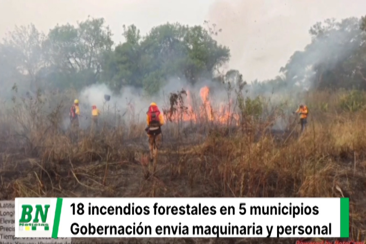 Lee más sobre el artículo Registran 18 incendios forestales en 5 municipios, envíam ayuda en equipos y alimentos para bomberos a zonas afectadas