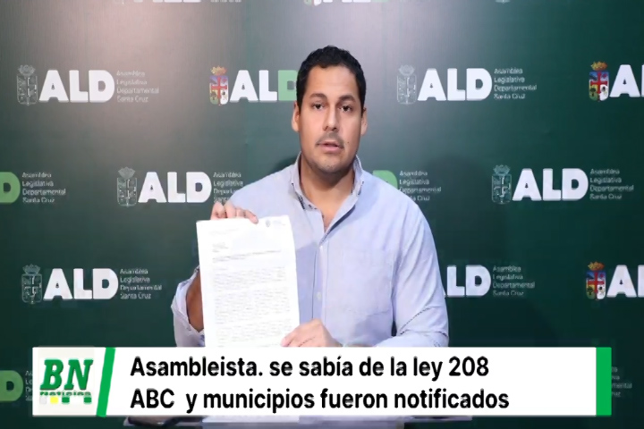 Lee más sobre el artículo Asambleísta Talamás afirma que ABC y municipios involucrados fueron notificados de la existencia de la Ley 208 años antes que inicie el conflicto