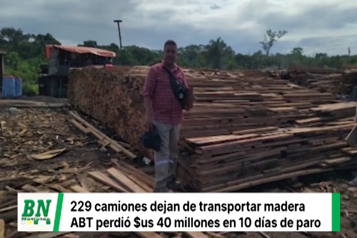 Lee más sobre el artículo ABT pierde 40 millones de dólares en 10 días, 229 camiones con madera no pueden circular hacia las fabricas de muebles y otros