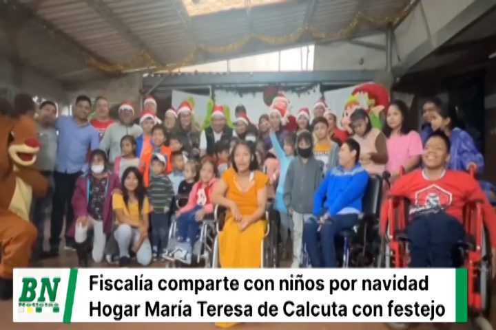 Lee más sobre el artículo Fiscalía agasajó a los niños del hogar María Teresa de Calcuta,  donde llegó el personal de la Fiscalía Departamental de Santa Cruz para entregar regalos a más de 100 niños
