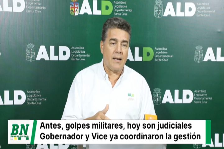 Lee más sobre el artículo Camacho y Aguilera coordinan gestión,  Vicepresidente ALD ”En el siglo pasado los golpes se hacían a través de Ejército, ahora los golpes son judiciales”