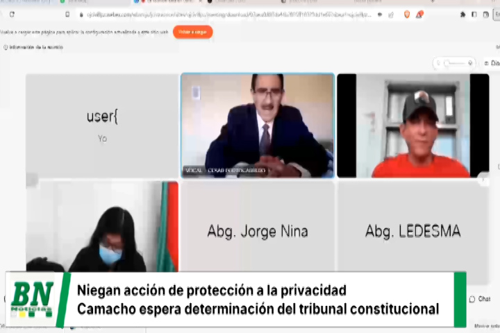 Justicia niega acción de protección a la privacidad del gobernador Luis Fernando Camacho