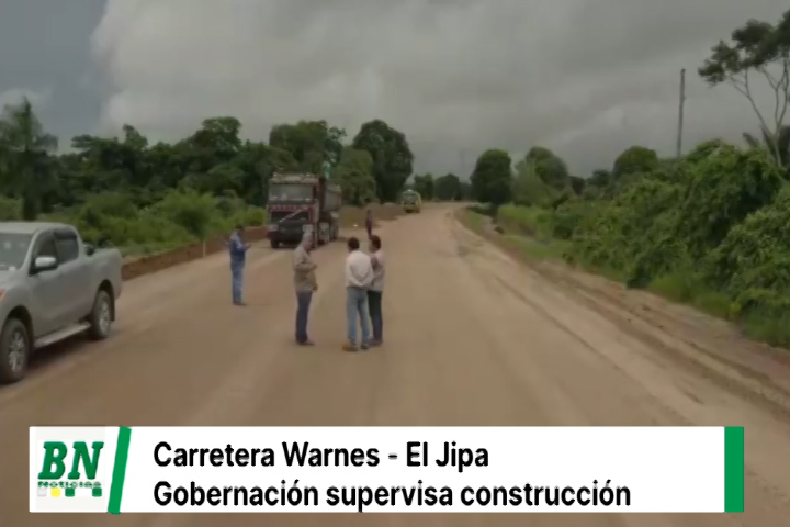 Lee más sobre el artículo Gobernación inspecciona la construcción de la carretera Warnes-El Jipa