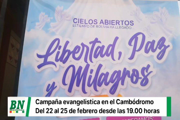 Lee más sobre el artículo Gran campaña evangelistica en El Cambódromo, del 22 al 25 de febrero, el ministerio ABBA con respaldo de ACE, Andeb, y participación de iglesias evangélicas