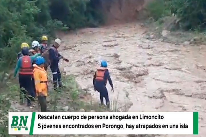 Lee más sobre el artículo Unidad de Rescate de la Gobernación auxilia a personas atrapadas en el río Piraí y recupera cuerpo