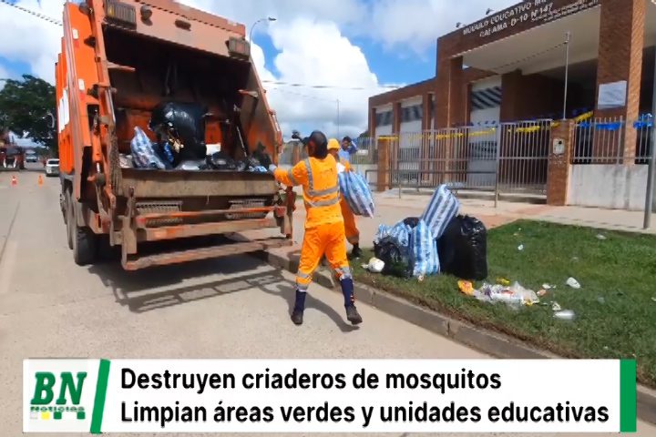 Gobierno Municipal continúa con la minga de limpieza y destrucción de criaderos de mosquitos
