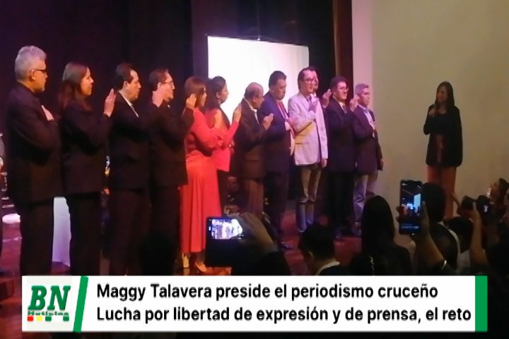 Lee más sobre el artículo Maggy Talavera preside el periodismo cruceño con el reto de luchar por la libertad de expresión y prensa
