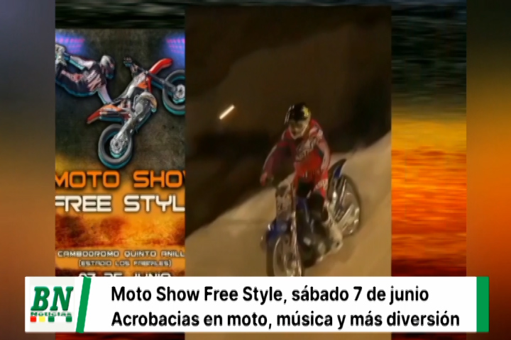 Lee más sobre el artículo Moto Show Free Style, las motos voladoras estarán el 7 de junio, en Santa Cruz, además de música y otros espectáculos