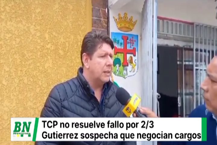 Lee más sobre el artículo Gutiérrez sospecha que TCP no emite fallo porque se está negociando prórroga de cargos judiciales