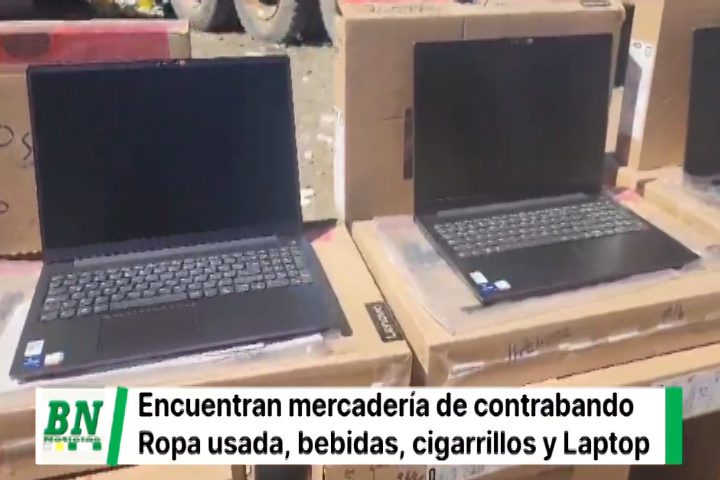 Lee más sobre el artículo La Paz: Aduana halla mercancía prohibida y laptops ilegales equivalentes a 345.000 bolivianos