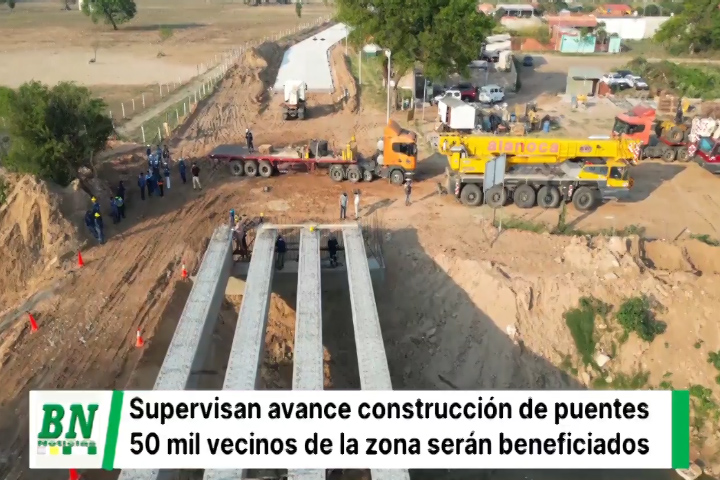 Lee más sobre el artículo Alcalde Jhonny Fernández inspecciona avances de construcción del  puente vehicular Chipeno
