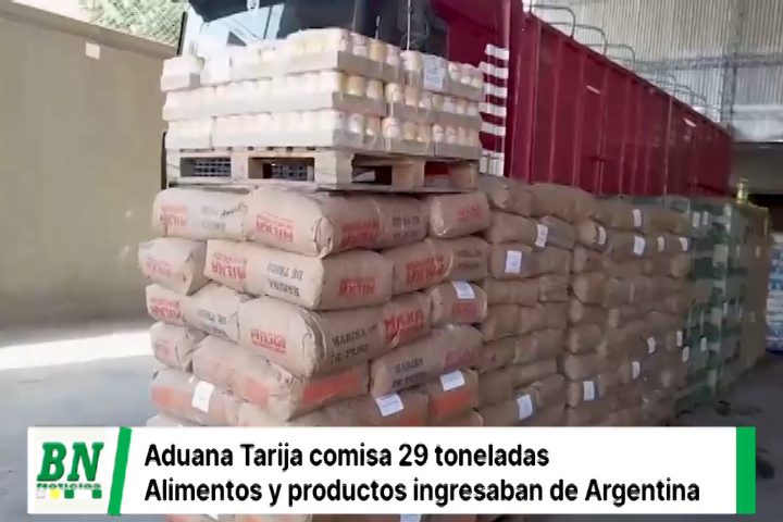 Lee más sobre el artículo Tarija: En dos Operativos Aduana Nacional comisa más de 29 toneladas de mercancía ilegal